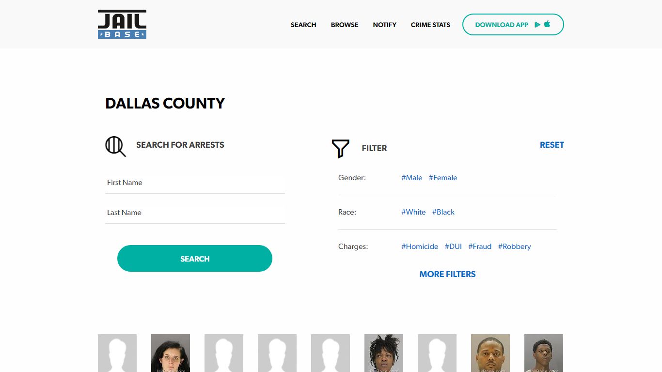 Dallas County Jail Inmate Search and Mugshots | JailBase